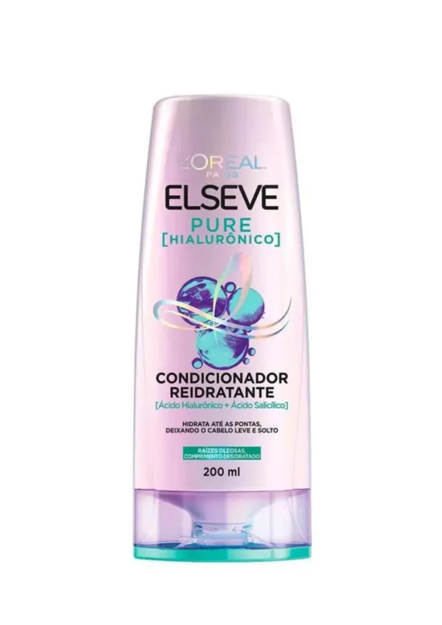 Condicionador Reidratante Pure Hialurônico 200ml - L'Oréal Elseve