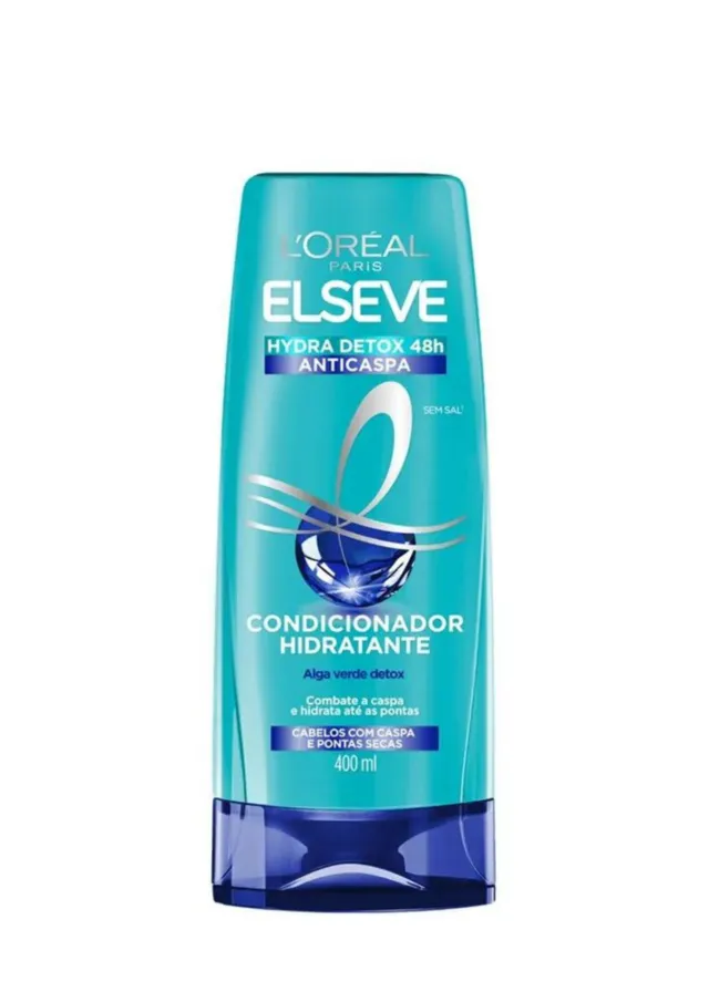 Condicionador Hidratante Hydra Detox Anticaspa 400ml - L'Oréal Elseve