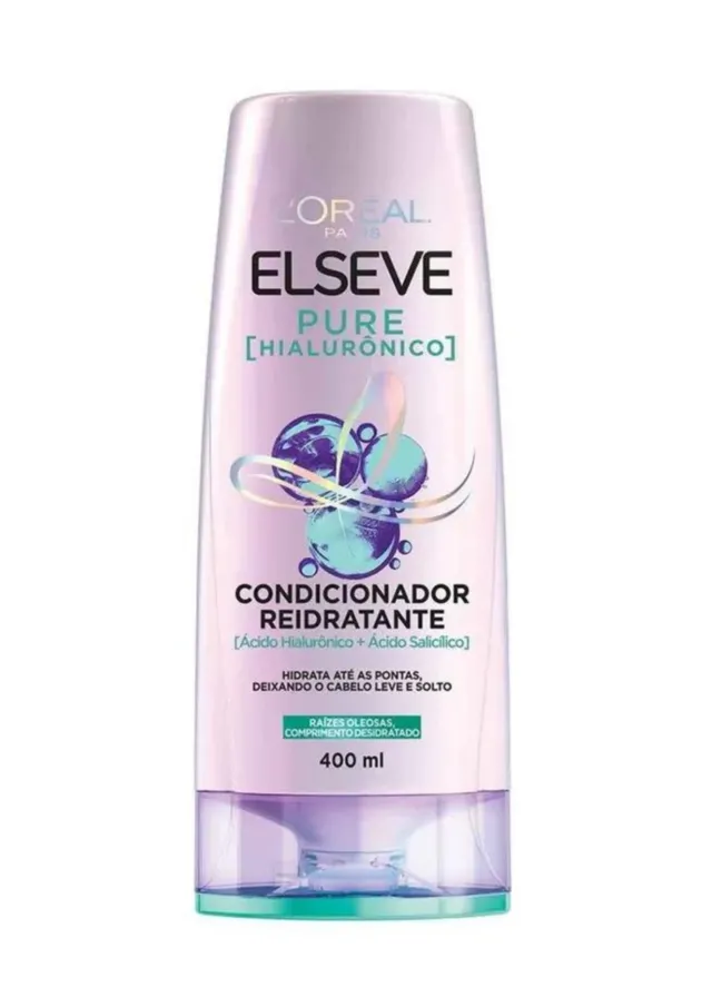 Condicionador Reidratante Pure Hialurônico 400ml -  L'Oréal Elseve