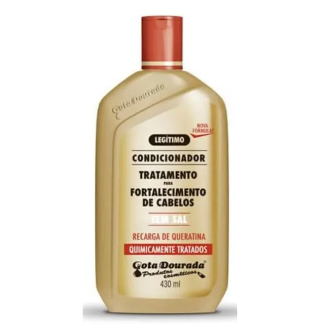 Condicionador Cabelos Quimicamente Tratados 430ml - Gota Dourada