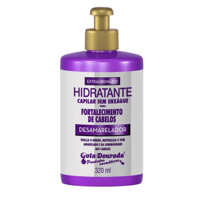 Creme Para Pentear Desamarelador 320ml - Gota Dourada
