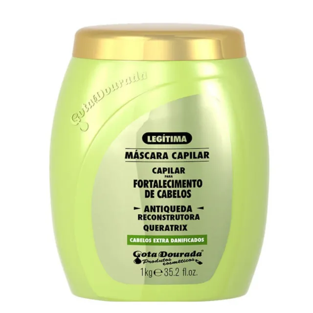 Máscara Fortalecimento Antiqueda 1kg - Gota Dourada