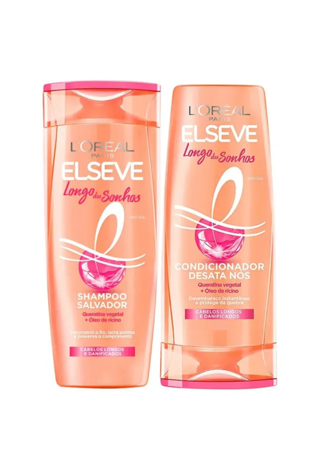 Kit Shampoo 375ml Condicionador 170ml Longo Dos Sonhos - L'Oréal Elseve