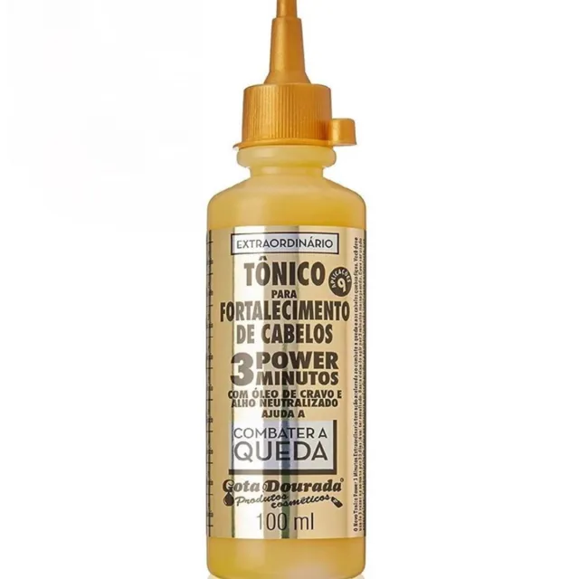 Tônico Capilar Fortalecimento Òleo De Cravo E Alho Neutralizado 100ml - Gota Dourada