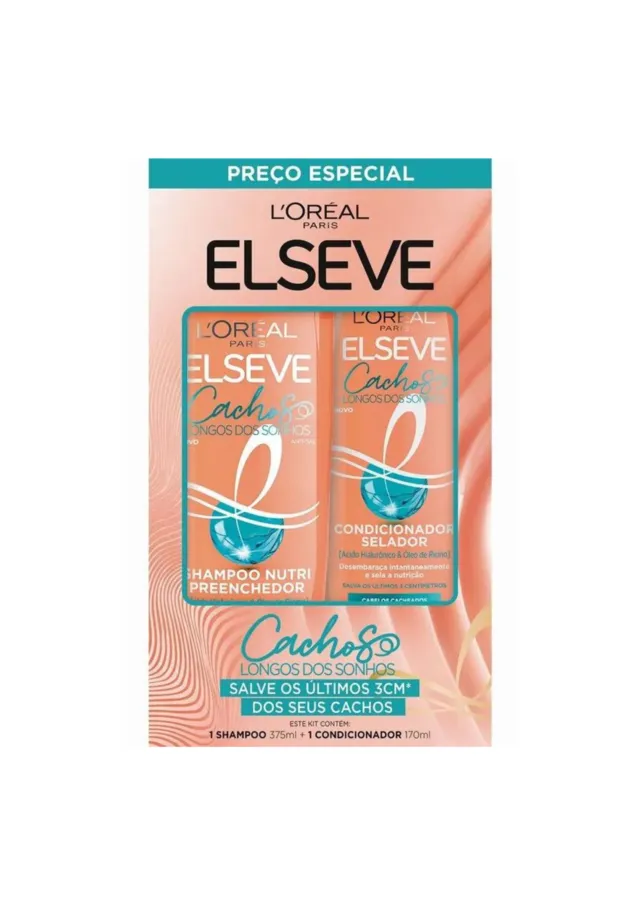 Kit Shampoo 375ml Condicionador 170ml Cachos Longos Dos Sonhos - L'Oréal Elseve