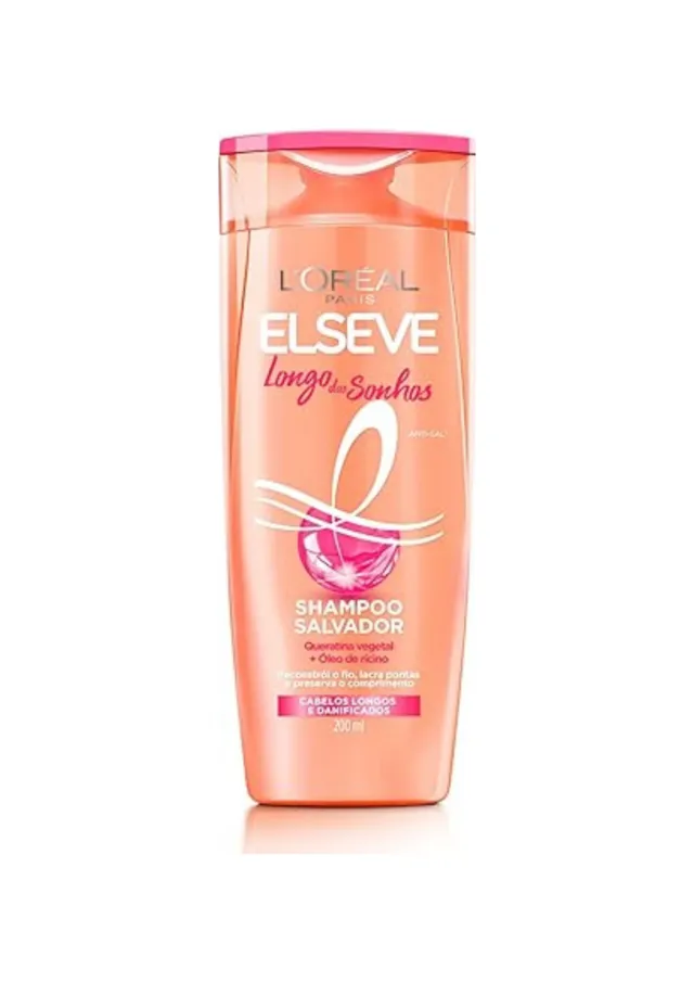 Shampoo Salvador Queratina e Óleo De Rícino 200ml - L'Oréal Elseve