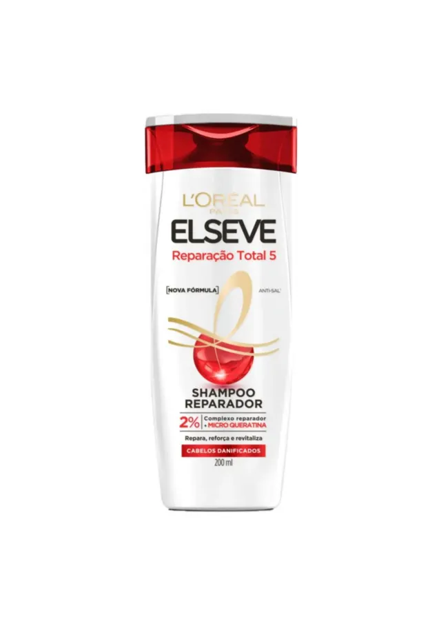 Shampoo Reparação Total 5 200ml - L'Oréal Elseve