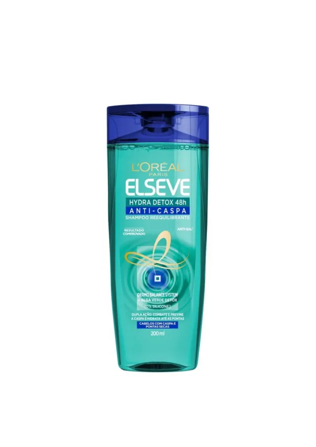 Shampoo Hydra Detox Anti-Caspa 200ml - L'oréal Elseve