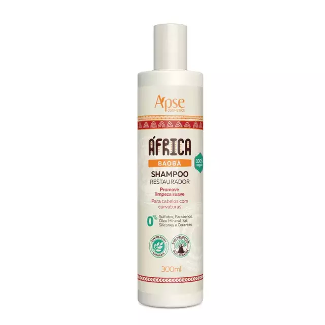 Shampoo restaurador baobá áfrica 300ml -  Apice