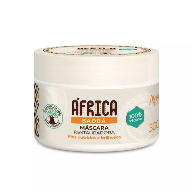 Máscara restauradora baobá áfrica 300ml - Apice