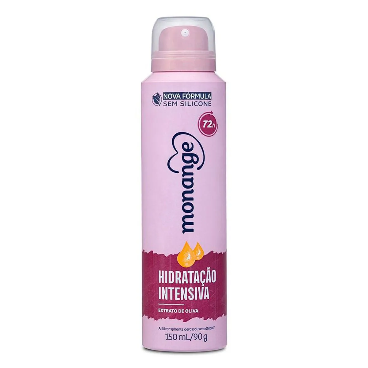 Desodorante Aerossol Antitranspirante Monange Feminino Hidratação Intensiva 150ml