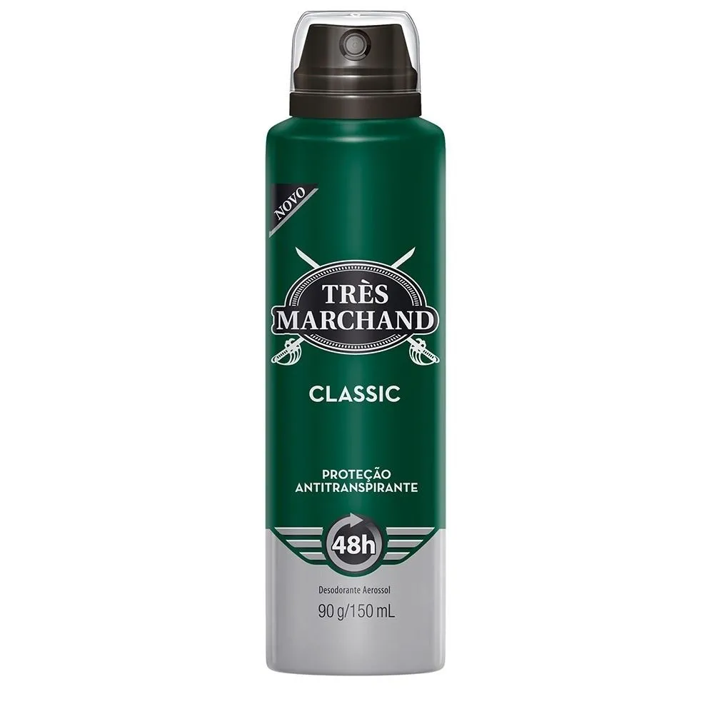 Desodorante Aerossol Très Marchand Classic 150 Ml