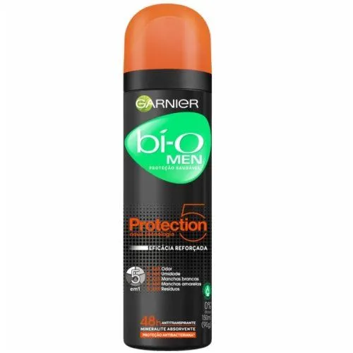 Desodorante Garnier Bí-o Men Protection 5 Non Stop Aerosol Com 150ml
