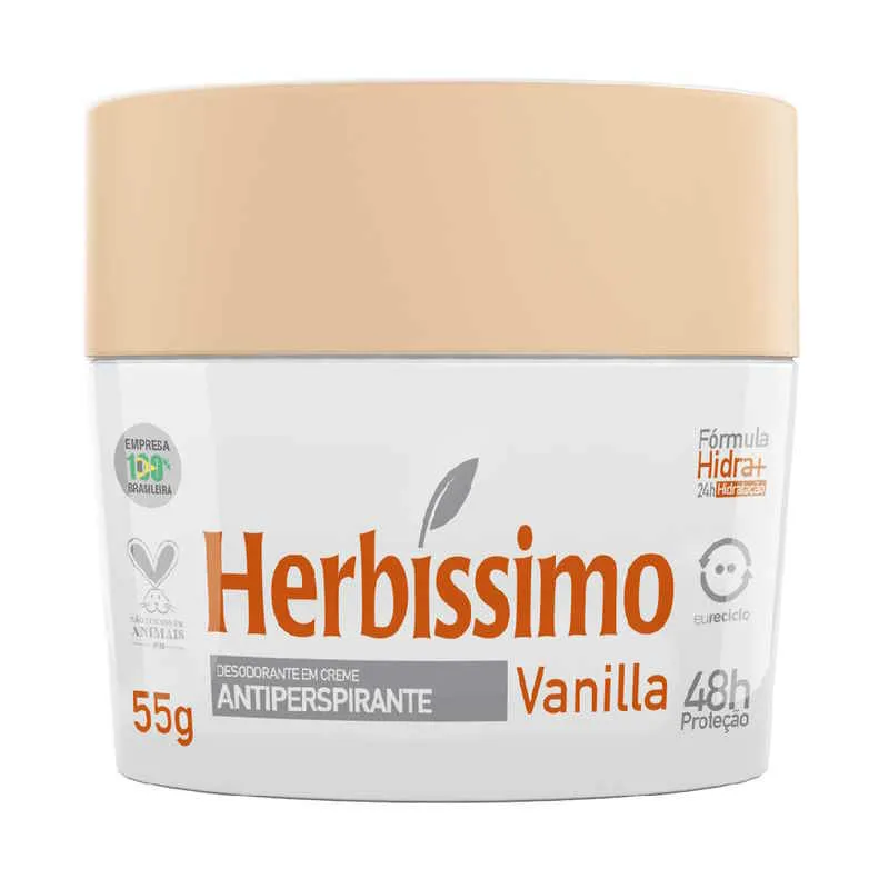 Desodorante Creme Herbíssimo 55g Vanilla