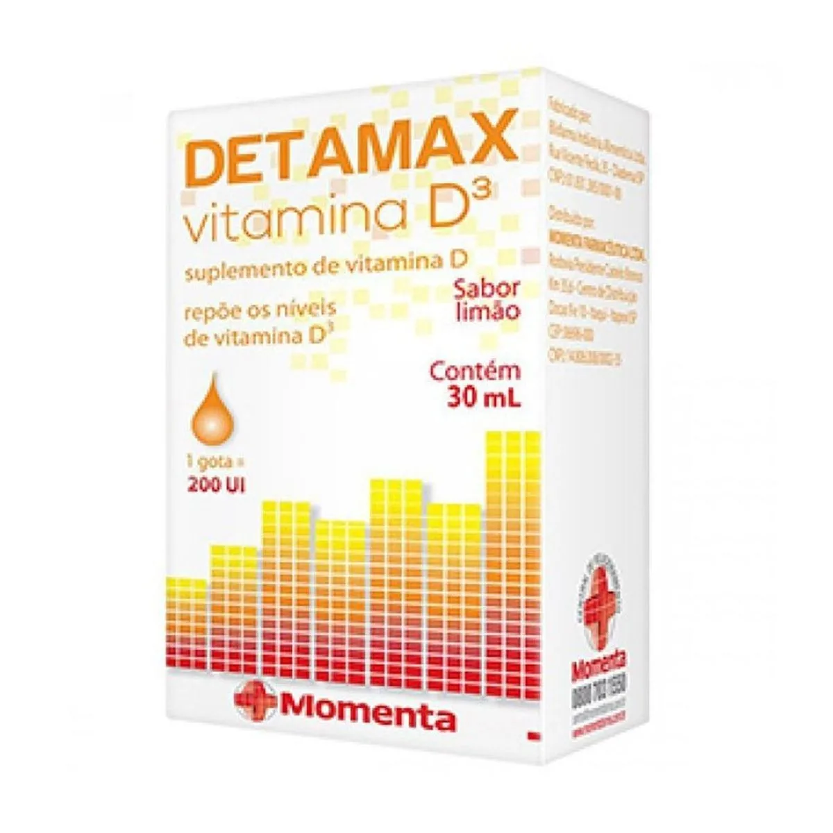 Detamax 200 Ui Sabor Limão Gotas C/ 15 Ml