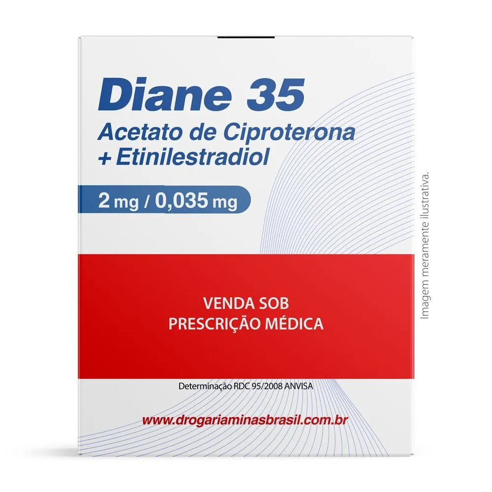 Diane 35 com 21 Drágeas Blister