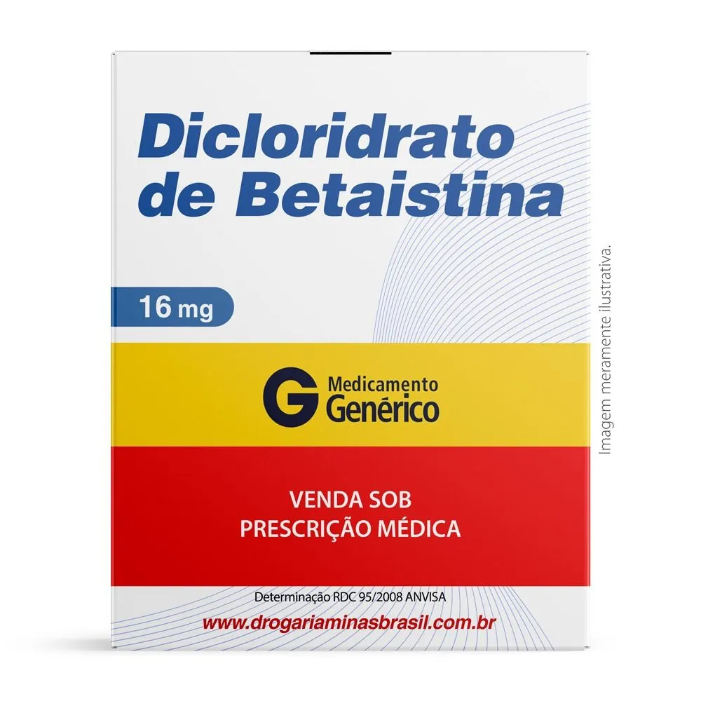 Dicloridrato de Betaistina 16 mg com 30 Comprimidos - Genérico Biosintética