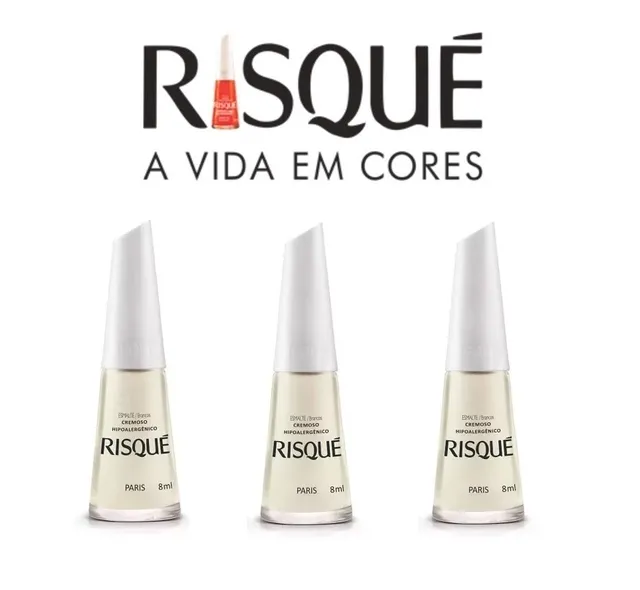 Kit C/ 3 Unidades de Esmaltes Risqué Paris