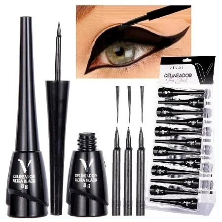 Delineador Ultra Black Vivai Box C/24un