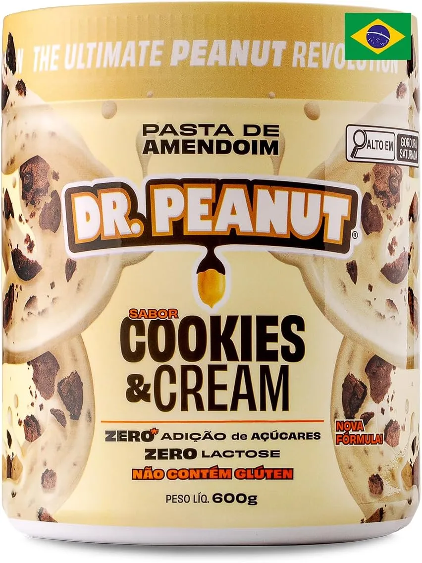 Dr Peanut Pasta de Amendoim Cookies Cream 600g