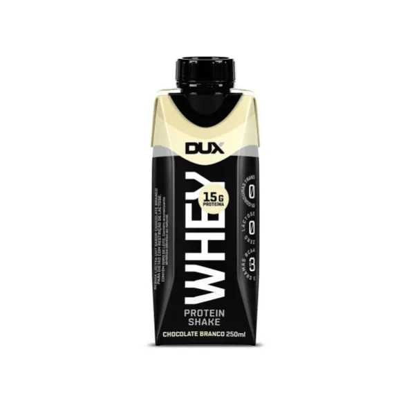 Dux Whey Protein Shake Chocolate Branco 250ml