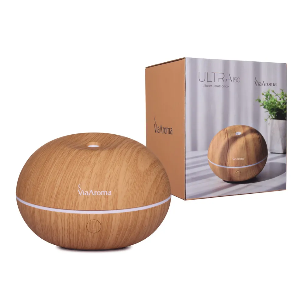 Difusor Ultrassônico (Madeira) - Via Aroma - 150ml