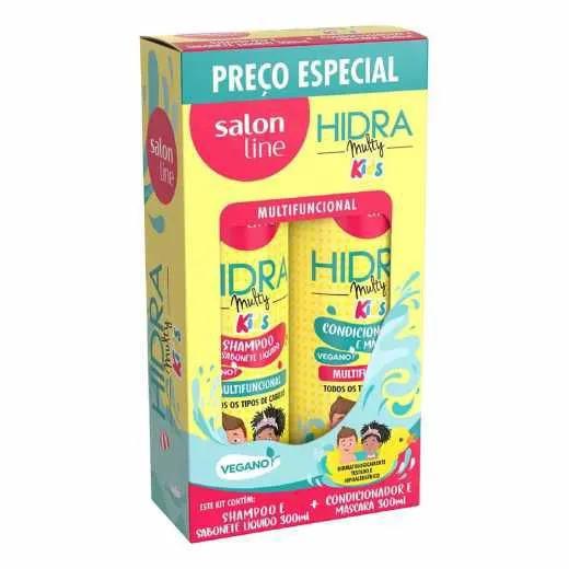 Kit Salon Line Hidra Kids Shampoo e Condicionador 300ml