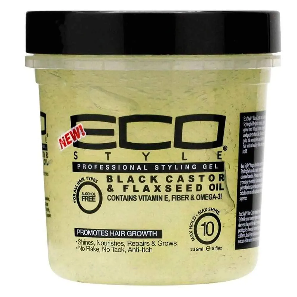 Eco Style Gel Black Castor & Flaxseed Oil