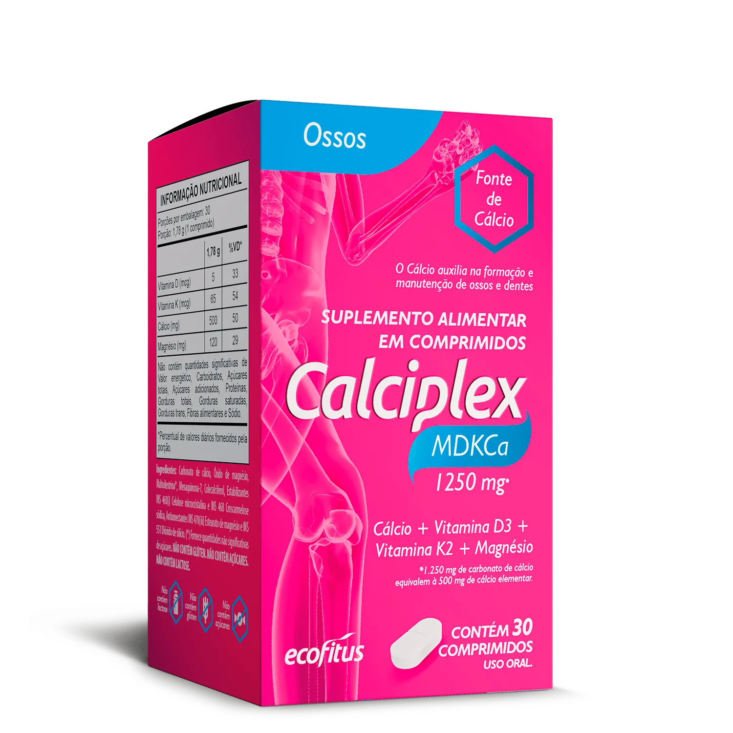 Ecofitus Calciplex MDKCa com 30 Comprimidos