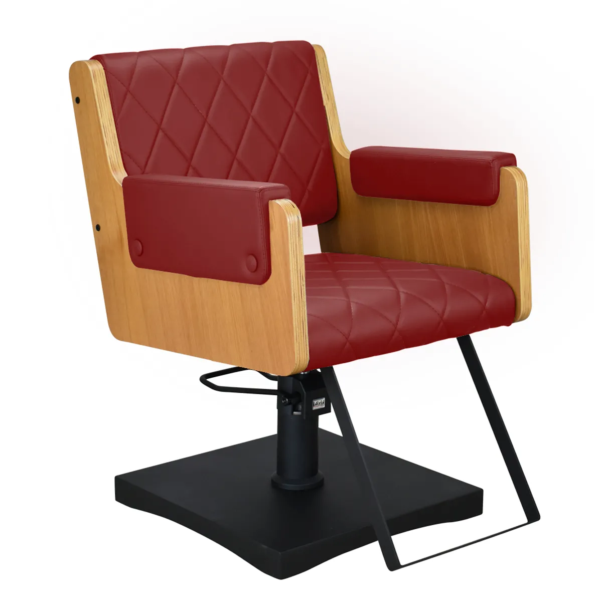 Cadeira Ibiza Encosto Fixo Pé Quadrado Black Kixiki Bordo