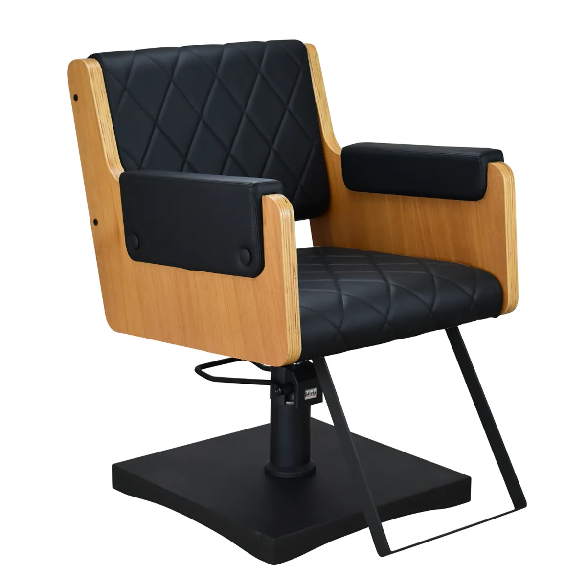 Cadeira Ibiza Encosto Fixo Pé Quadrado Black Kixiki Preto