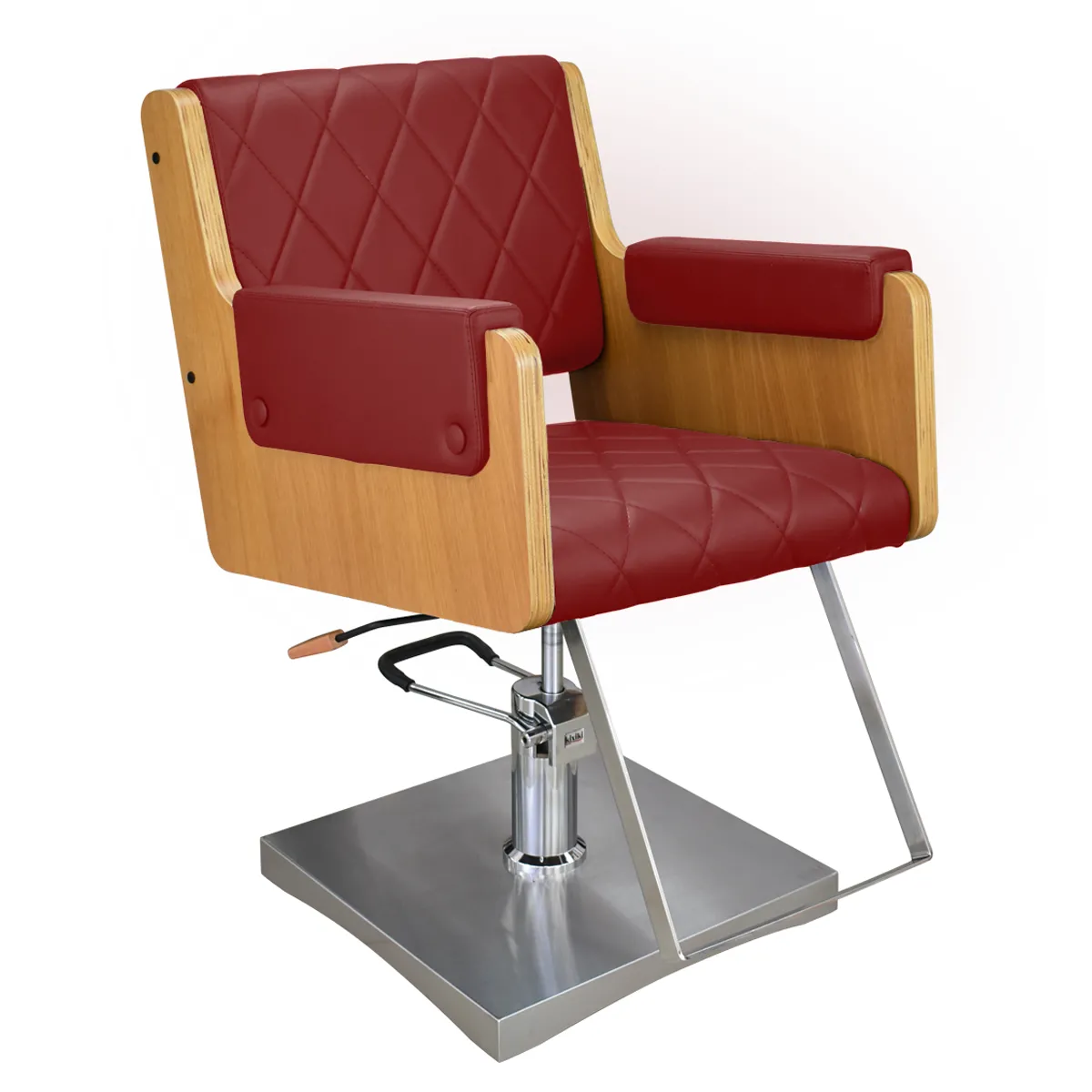 Cadeira Ibiza Encosto Fixo Pé Quadrado Kixiki Bordo