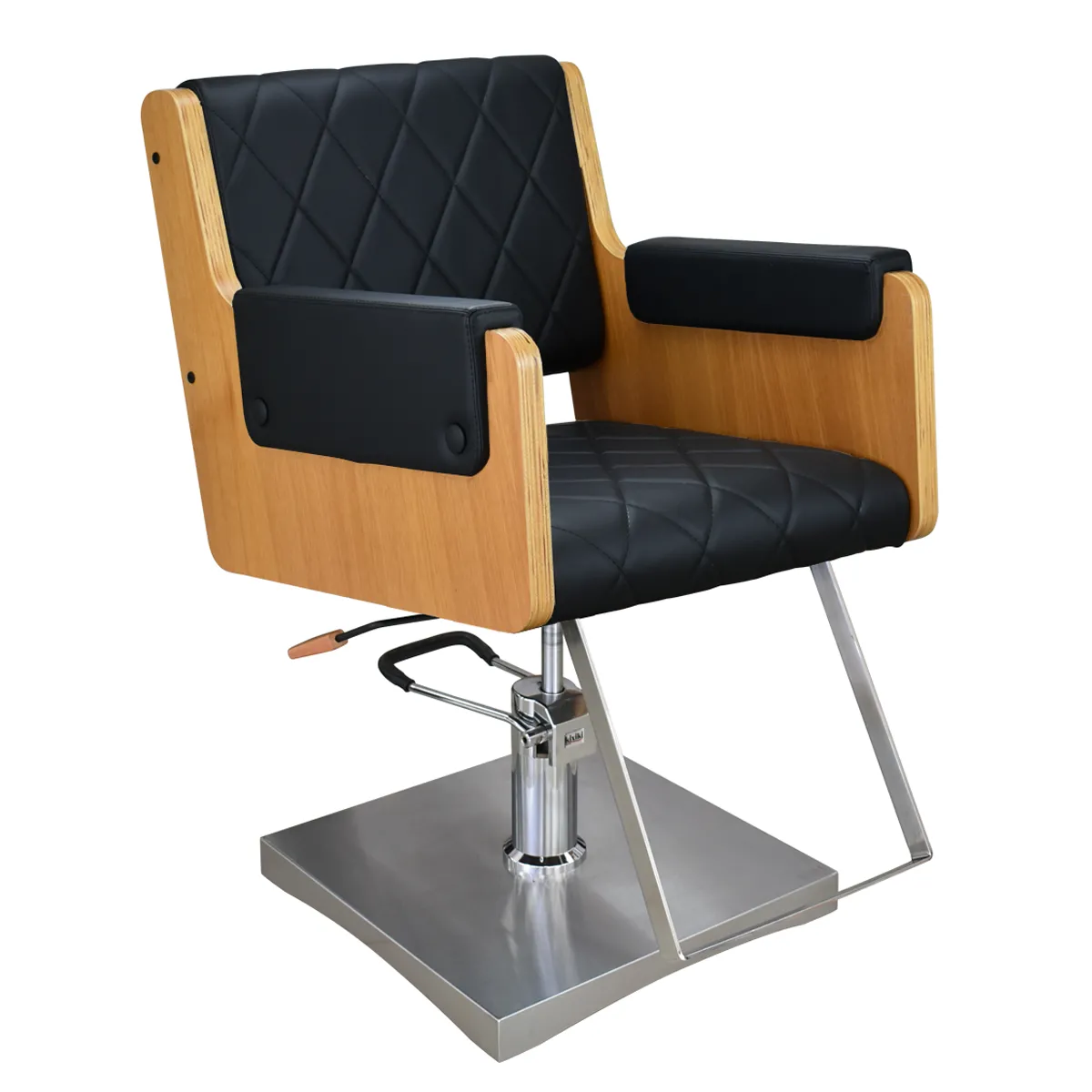 Cadeira Ibiza Encosto Fixo Pé Quadrado Kixiki Preto