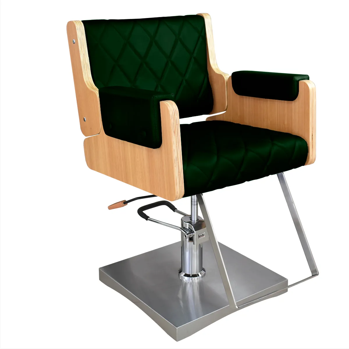 Cadeira Ibiza Encosto Fixo Pé Quadrado Kixiki Verde