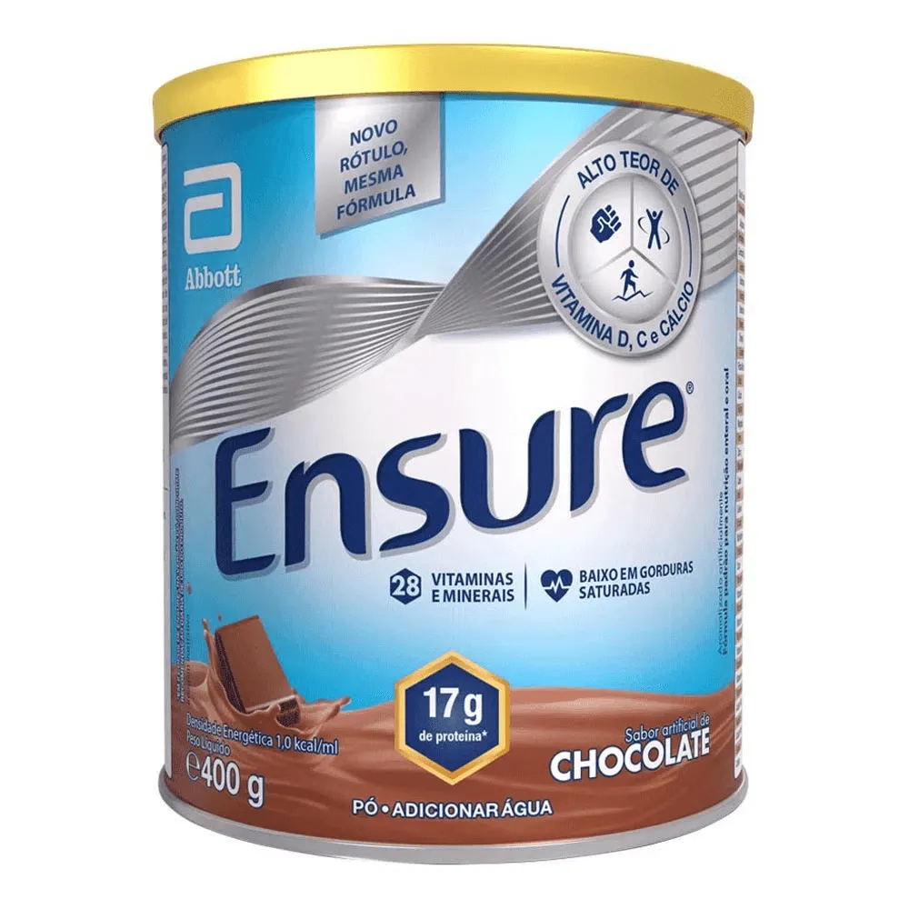 Ensure Suplemento Alimentar Abbott Sabor Chocolate 400g