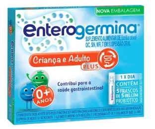 Enterogermina Probiótico Criança e Adulto Plus 5 frascos de 5ml