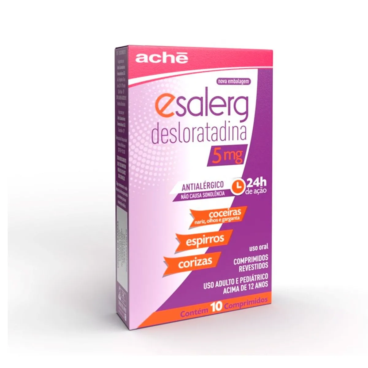 Esalerg 5mg Com 10 Comprimidos Aché
