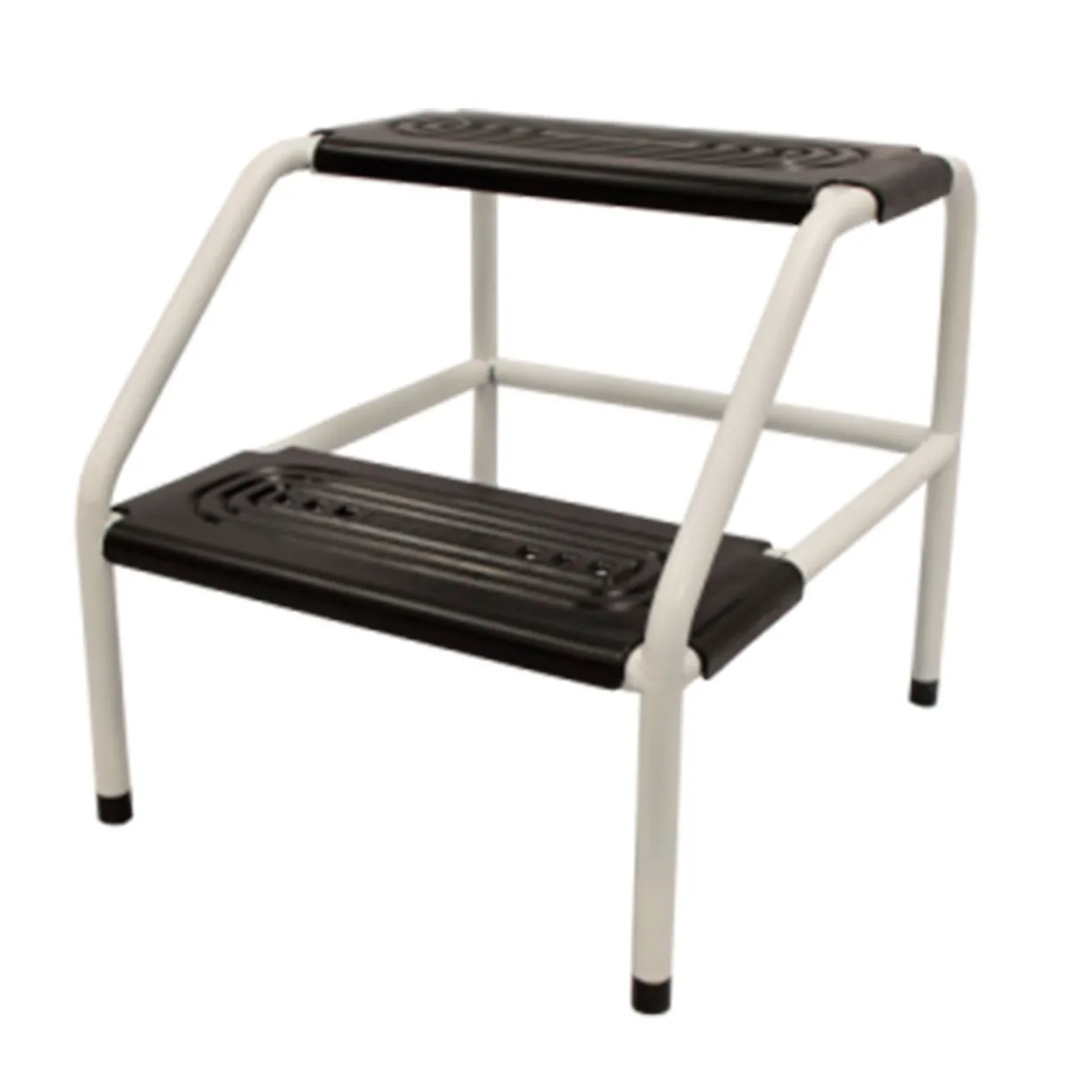 Escada Auxiliar em Aço 2 Degraus Para Estética Dompel Branco