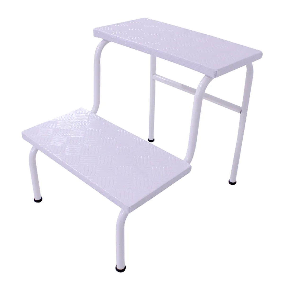 Escada Auxiliar Antiderrapante 2 Degraus Kixiki Branca