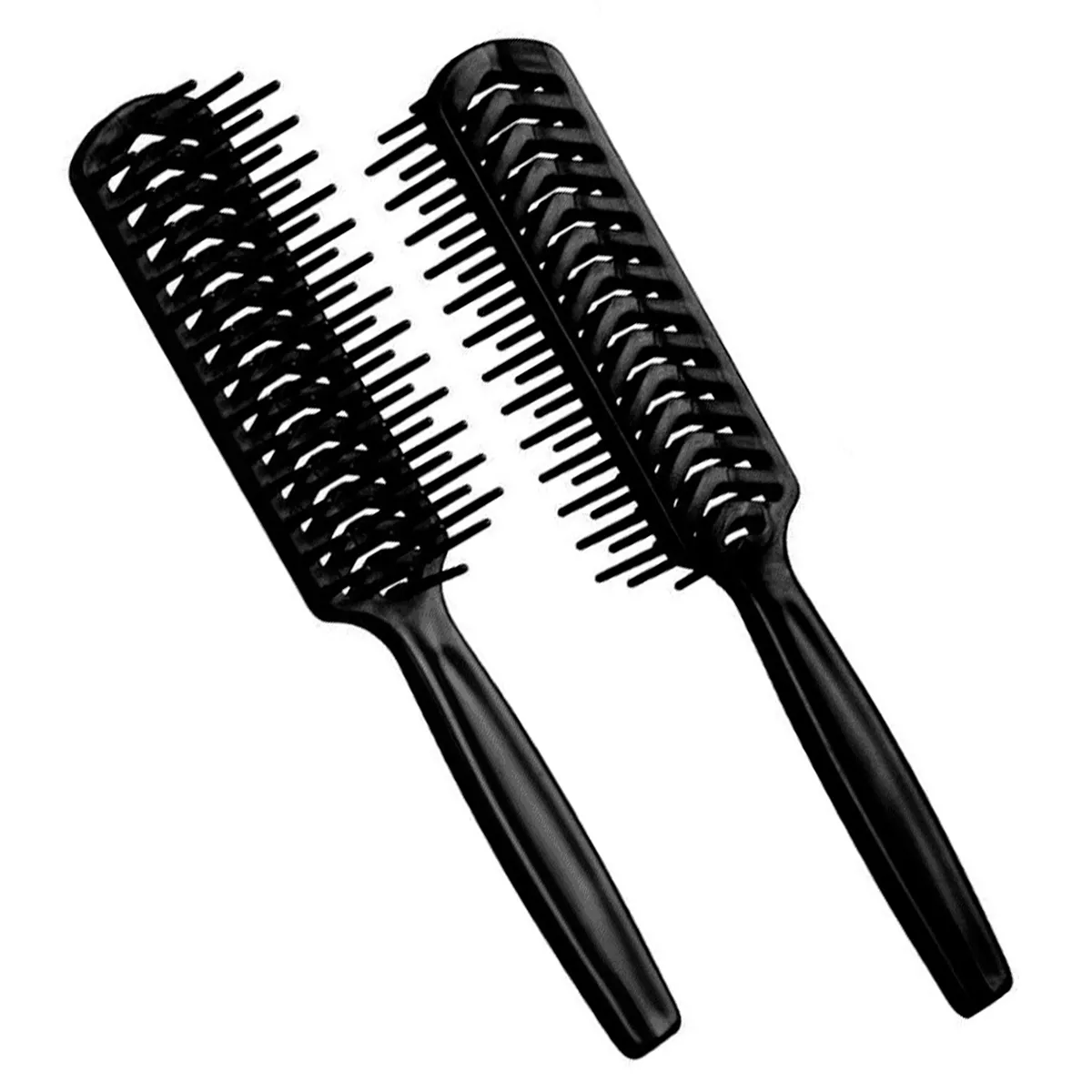 Escova de Cabelo Vazada Jacaré Santa Clara Preto