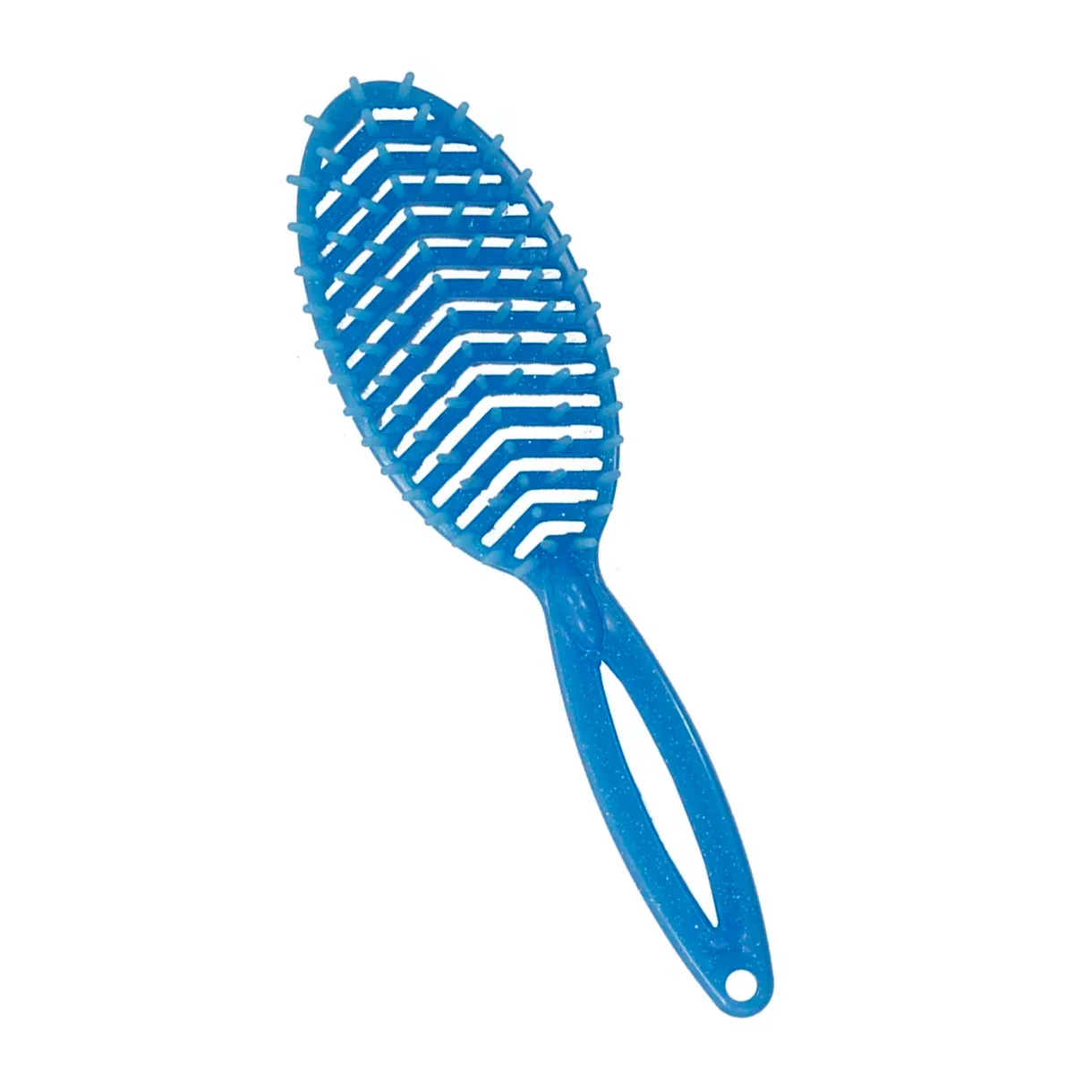 Escova Desembaraçante Rigida Oval Bellesa Azul