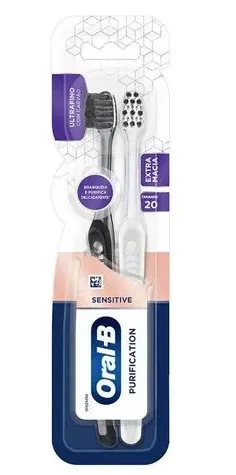 Escova Dental Oral B Whitening Therapy Purification Com 2 Unidades