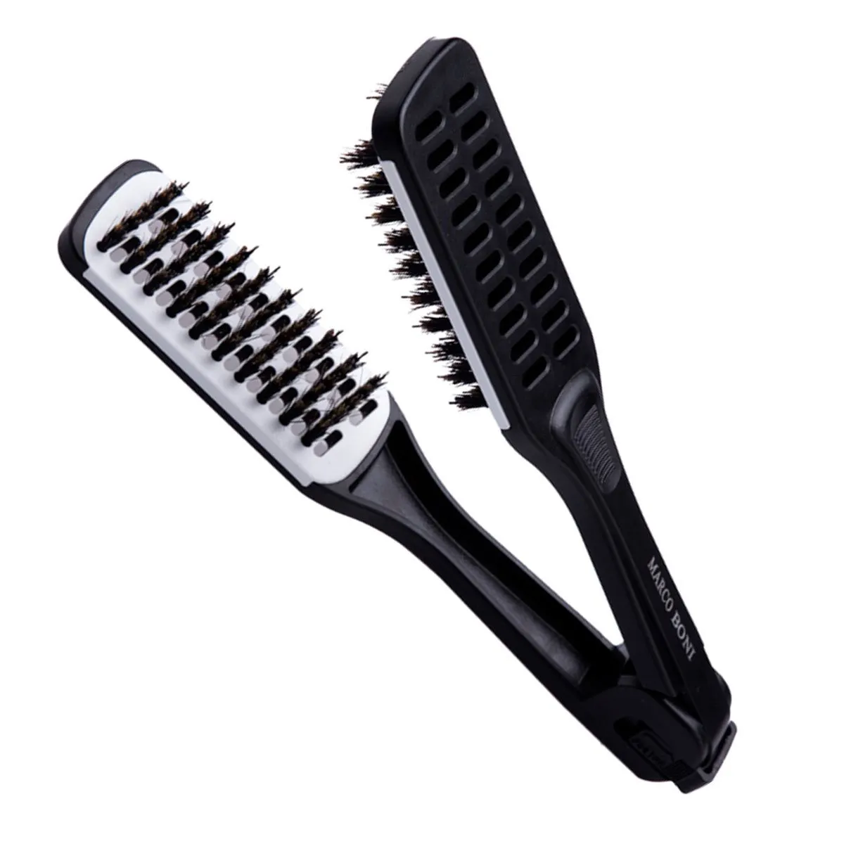 Escova Prancha de Ceramic Marco Boni 7963 Preta