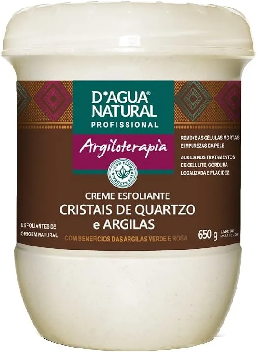 Creme Esfoliante Quartzo E Argilas 650g