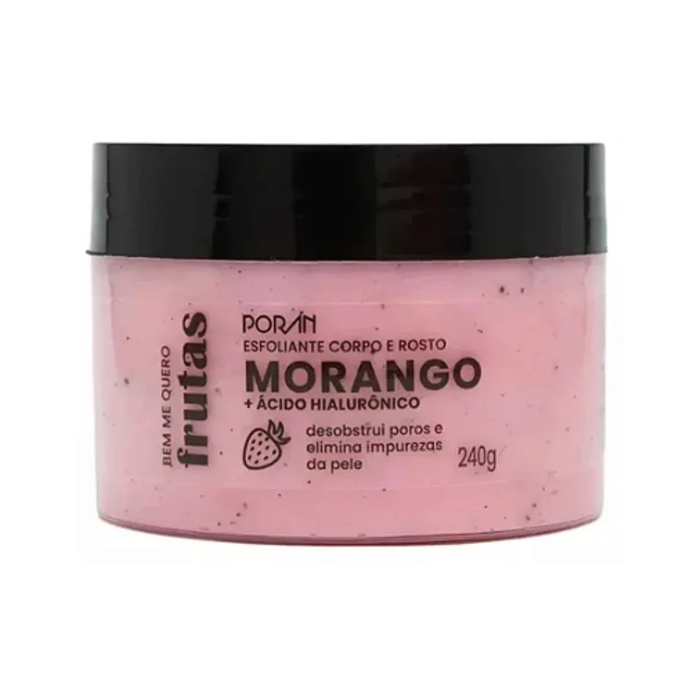Esfoliante Bem Me Quero Frutas Morango Porán 240g