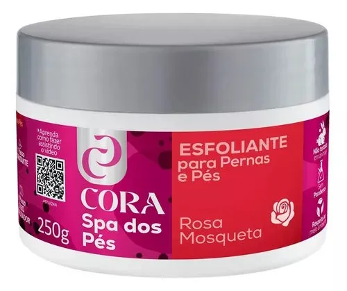 Esfoliante Para Pernas e Pés Lixapéx Cora Rosa Mosqueta 250g