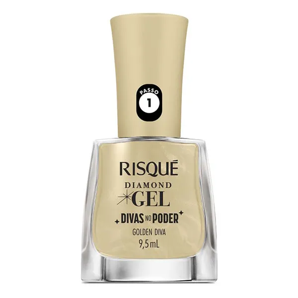 Esmalte Risque Diamond Gel Golden Diva