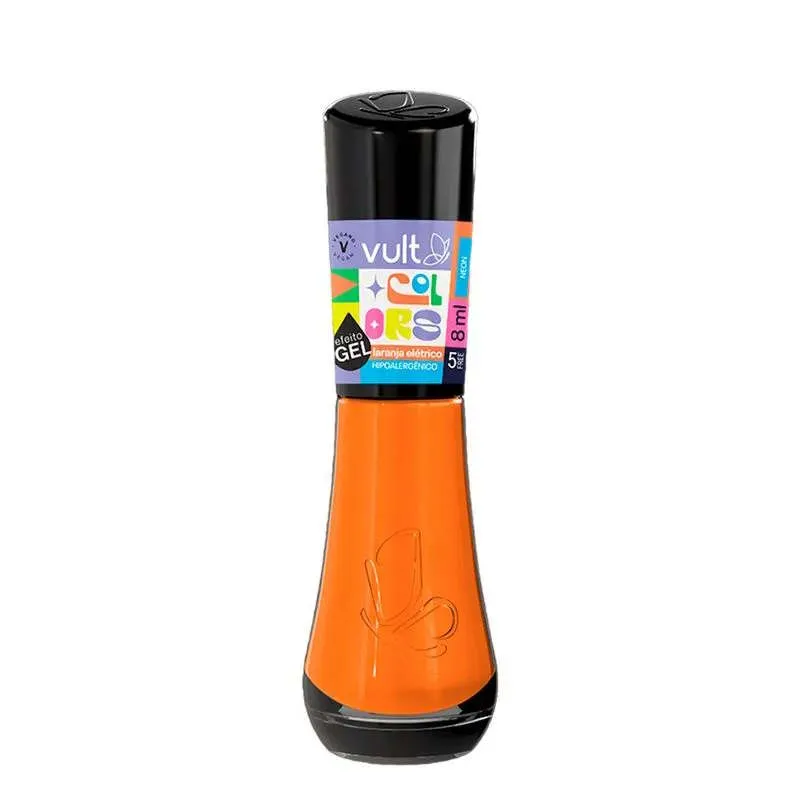 Esmalte Vult Colors 5 Free Cremoso Laranja Eletrico