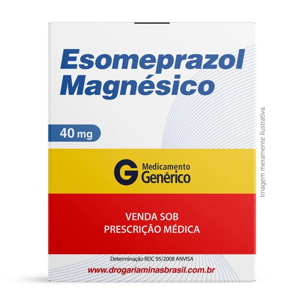 Esomeprazol Magnésico 40mg Com 28 Comprimidos Revestidos Genérico EMS