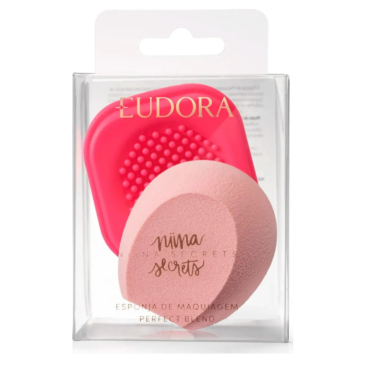 Esponja de Maquiagem Niina Secrets Perfect Blend Eudora Rosa